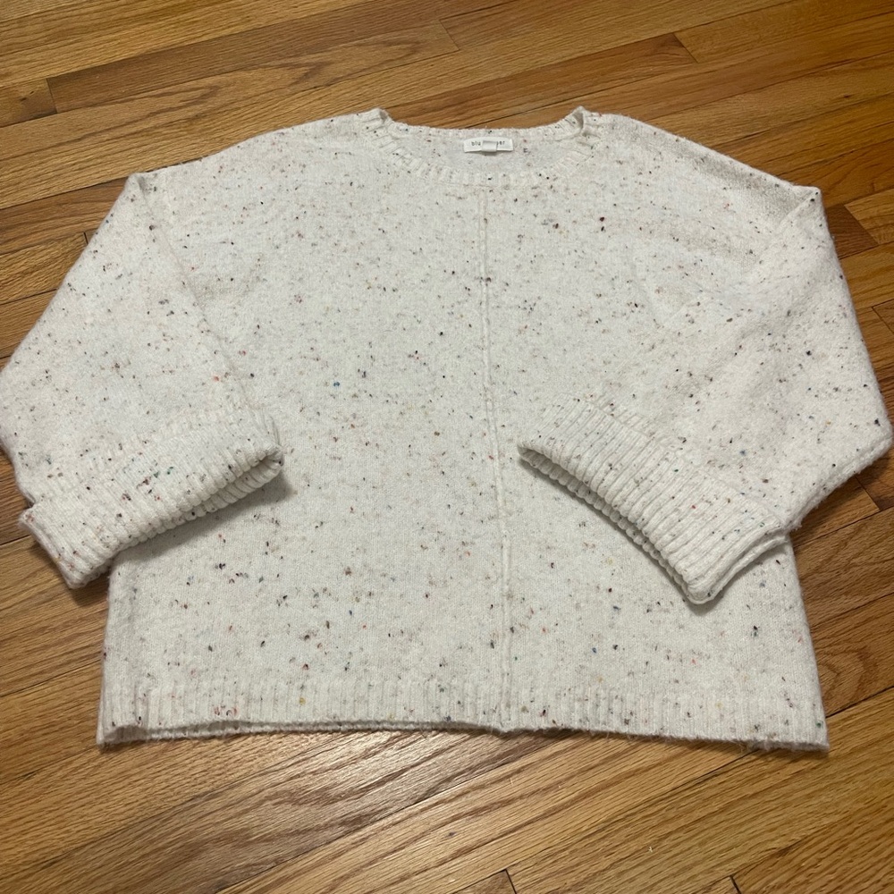 Creamy White Speckled Boutique Sweater